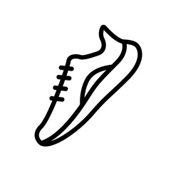 Running Shoe icon thin single line
