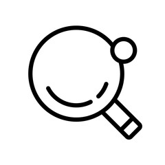 Table Tennis icon thin single line