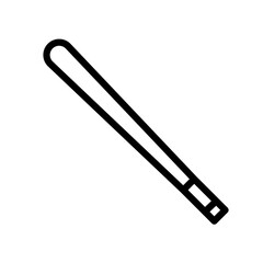 Baseball Bat icon thin single line