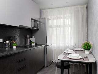 interior design. interior photography of an apartment for rent. One-room apartment with a simple and cozy design. High quality photo