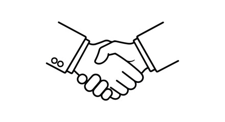 Fototapeta premium Handshake Image for Agreement and Cooperation