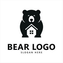 Bear logo design Template