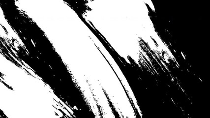 Grunge hand drawn brush overlay. 4k video