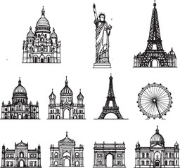 Obraz premium Abstract geometric shape with vibrant color accents and a distinctive silhouette