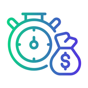annuities Line Gradient Icon