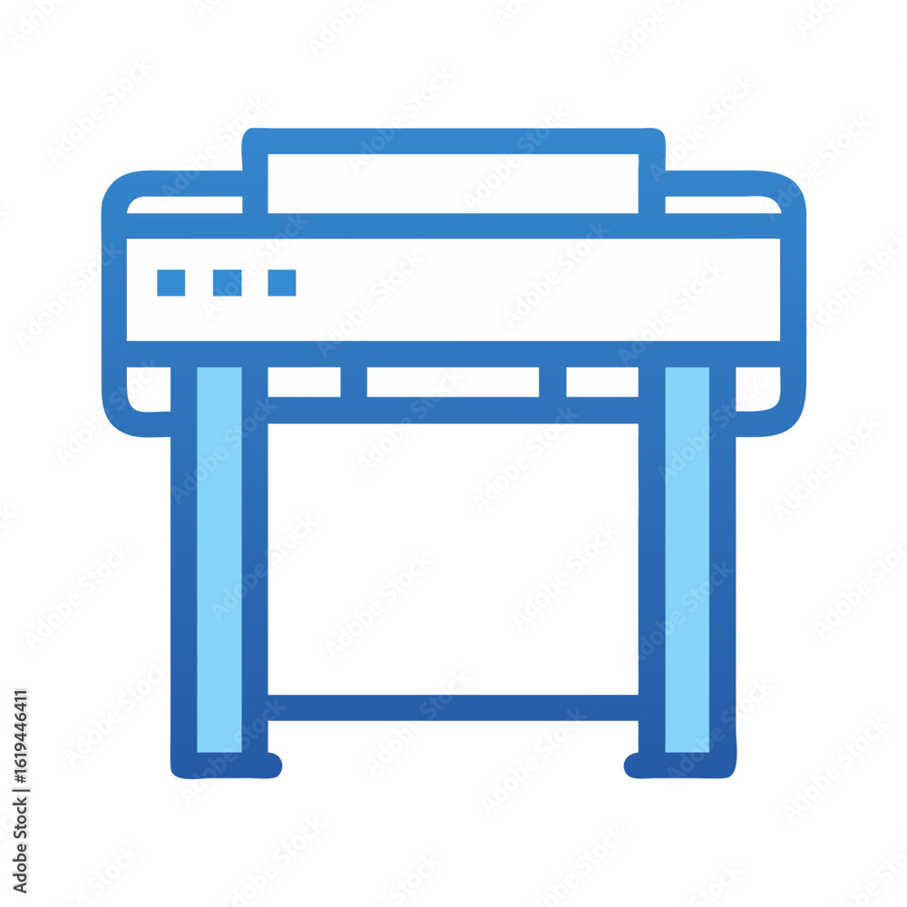 Poster isolated plotter illustration on a black background using bold colors