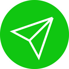 3D Send Icon Button Message Symbol Isolated Clipart Transparent Background PNG Communication Design Modern Graphic