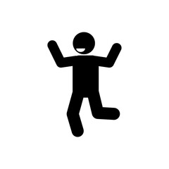 stick figure, pictogram, stikman. Vector