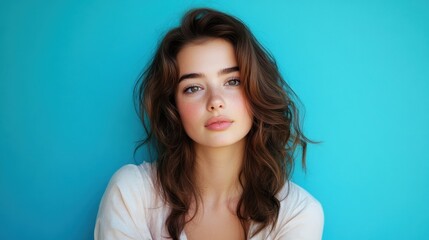 Fototapeta premium A young woman with captivating eyes.