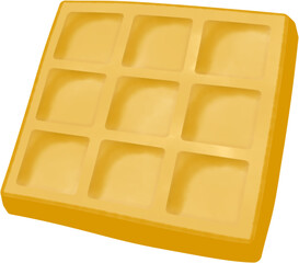 Set of bakery with cupcakes,  waffles, rollcakes, donuts and biscuits 