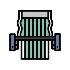 Conceptual illustration of an industrial paper shredder on black background