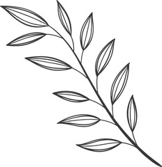 Minimalist Line Drawing of a Single Step Illustration