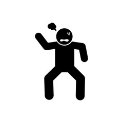 stick figure, pictogram, stikman. Vector