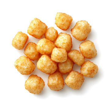 Golden Brown Tater Tots Piled Together