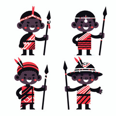 Maasai warrior with spear and smile