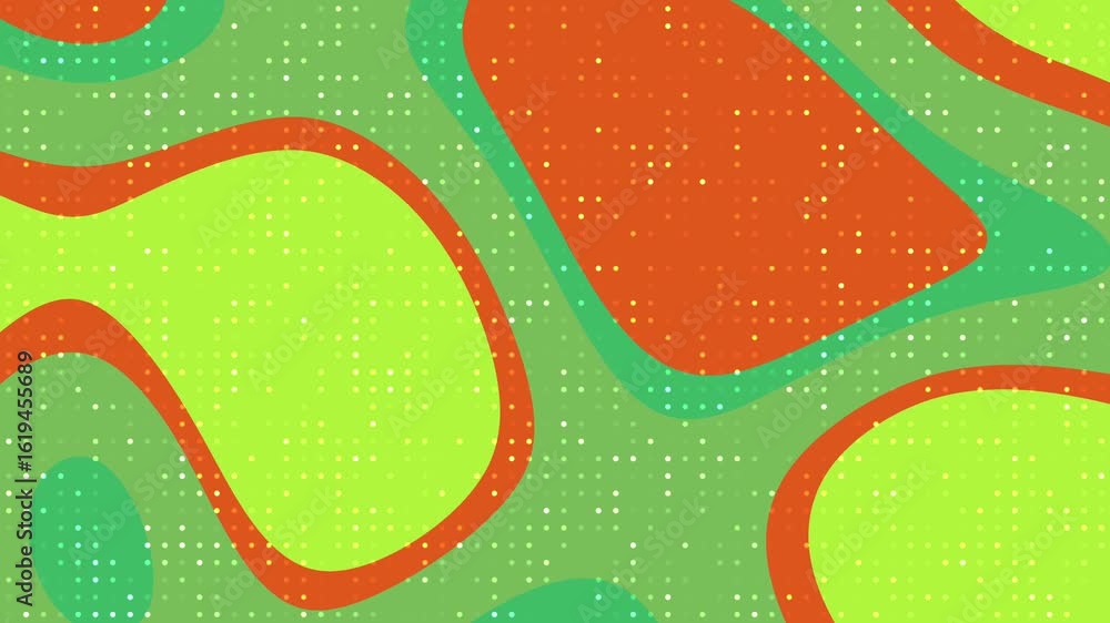 Aufkleber abstracts liquid blink dot_ dynamic abstract background animation featuring colorful shapes and vibr