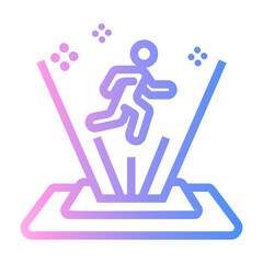 hologram Line Gradient Icon