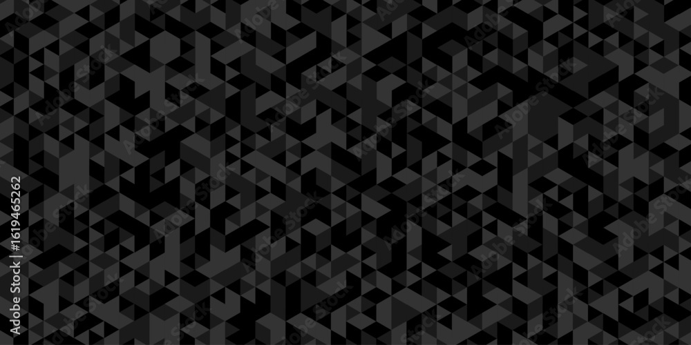 Poster abstract geometric wall tile and metal cube background triangle wallpaper. seamless geometric patter