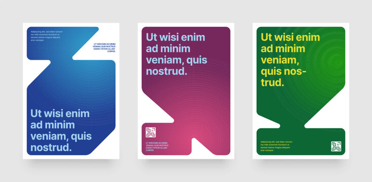 Simple template with abstract geometric shapes. Frame for your message or photo. Layout for flyer, poster or cover.