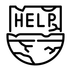 cardboard Line Icon