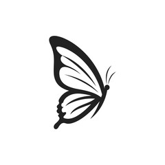 set of Butterfly logo. Luxury line logotype design. Butterfly symbol logotype. Vector illustration
