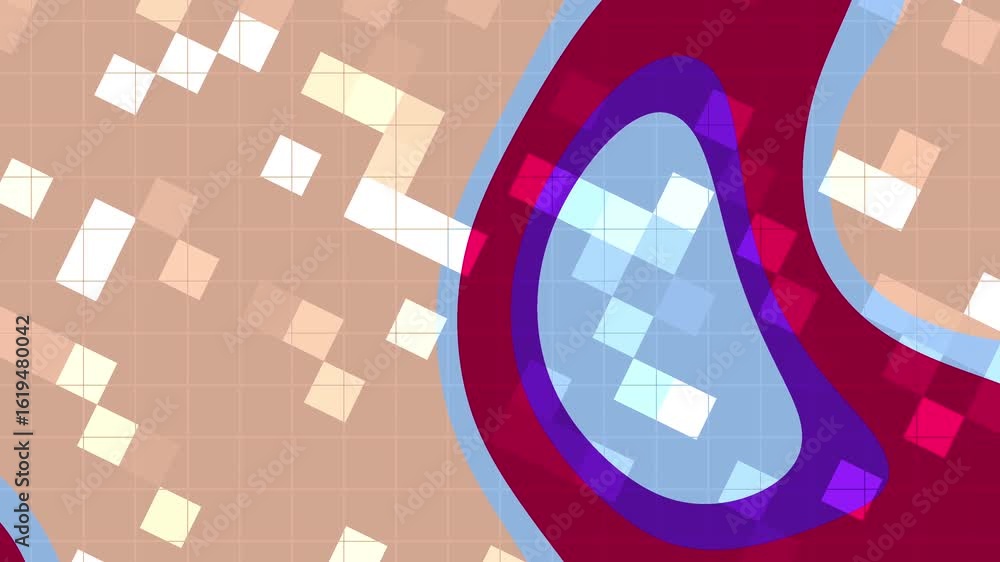 Aufkleber abstracts liquid blink square_ abstract geometric shapes create a dynamic and colorful background an