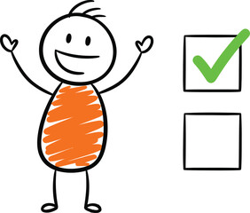 Checklist tick box success happy complete task done list design