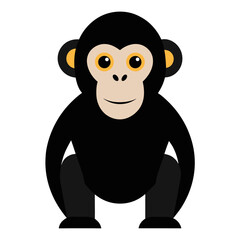  Sticker Of Funny Cute Chimpanzee, Cute Clipart