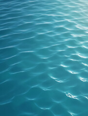 "Calm Ocean Water Ripple Texture Top-Down View with Soft Lighting for Nature Designs, AI"