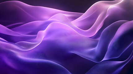 Obraz premium Abstract purple silk waves background, modern smooth flowing texture design