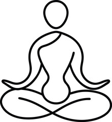 silhouette of a yoga pose