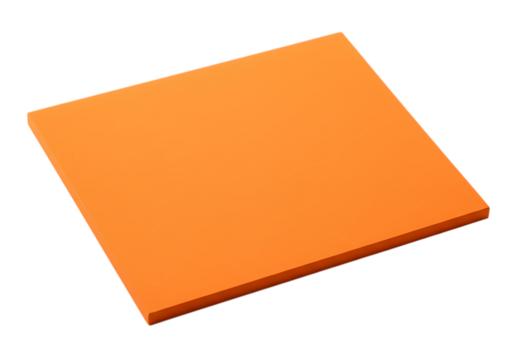 Vibrant Orange Square Texture on Transparent background