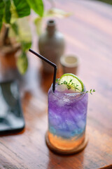 Colorful summer drink menu to cool down