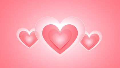 A Soft Pink Background of Love