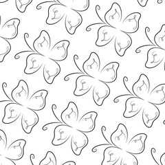 Butterfly seamless pattern 