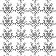 seamless pattern with floral ornament
