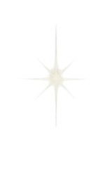 A radiant star symbolizing hope and guidance, perfect for design projects and inspirational themes. isolated on a transparent or white background
