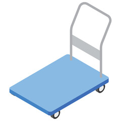 台車　イラスト　アイソメトリック