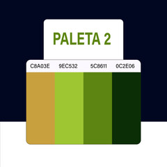 Set of colorful trendy flat color template. Collection palette of flat style color swatches for web design. Trendy colors squares palettes of new season. Vector Illustration.