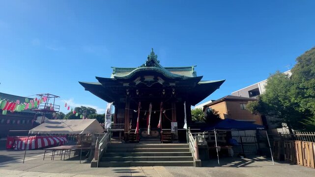 Kifune Shrine in Ōmori, Japan on a sunny day with a serene atmosphere
