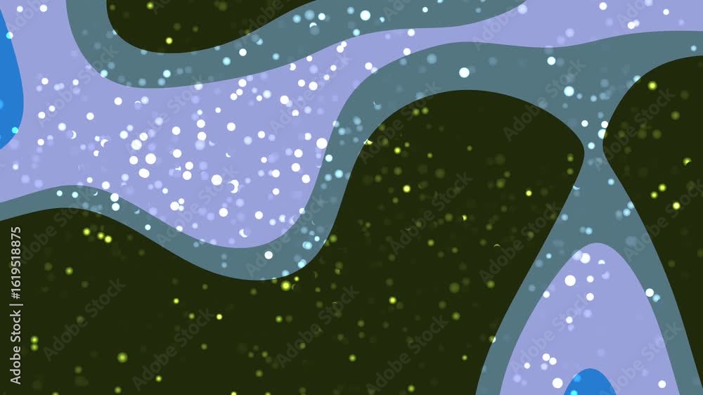 Aufkleber Abstracts Liquid Particles_ Abstract Shapes and Sparkling Particles Animated Background for Creative Visual Projects