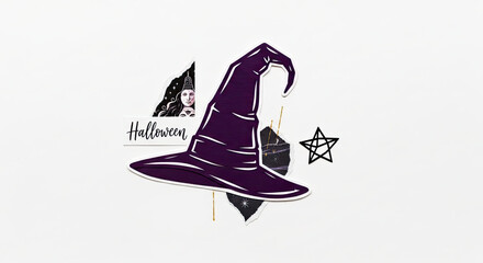 "Experimental Mixed Media Halloween – A Fusion of Fright and Creative Chaos"