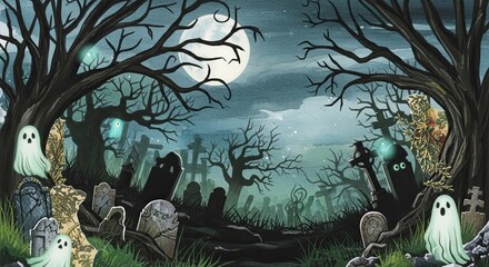 "Experimental Mixed Media Halloween – A Fusion of Fright and Creative Chaos"