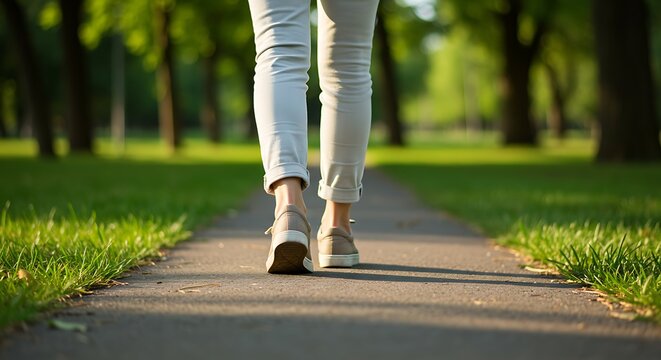 Walking on Path, Fresh Air, Outdoor Exercise