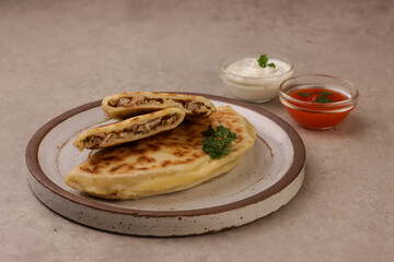 Qutab or Kutab or Gutab is Azerbaijan Stuffed Flatbread.