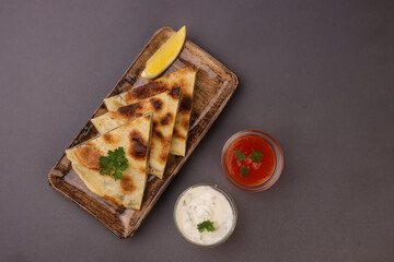 Gozleme is a Classic Turkish Flatbread, Stuffed With Spinach and Feta Cheese. 