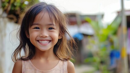 Fototapeta premium A Childs Bright Smile.