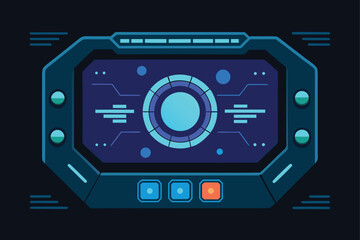 Futuristic Technology HUD Interface