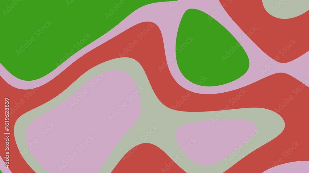 Poster abstracts liquid_ abstract organic shapes animation with vibrant colors creating a dynamic and fluid