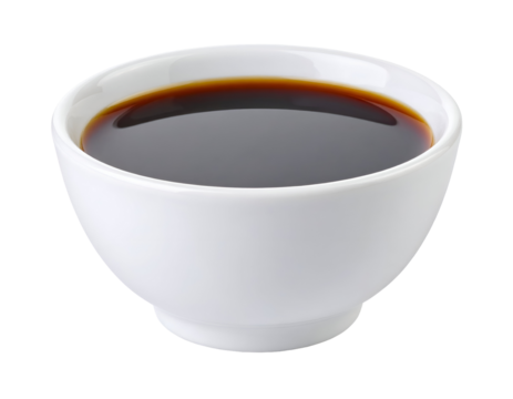 bowl of soy sauce isolated on transparent png